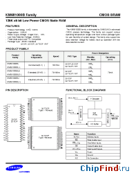 Datasheet KM681000BLP-7L manufacturer Samsung