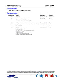 Datasheet KM681000CLP-5L manufacturer Samsung