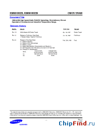 Datasheet KM681002BI-10 manufacturer Samsung