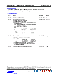 Datasheet KM684002A-17 производства Samsung