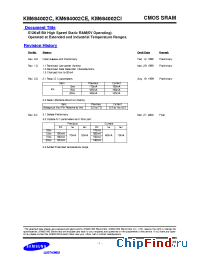 Datasheet KM684002CJ-15 manufacturer Samsung
