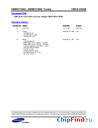 Datasheet KM68U1000CLI-L manufacturer Samsung