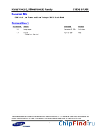 Datasheet KM68V1000ELG-10L manufacturer Samsung
