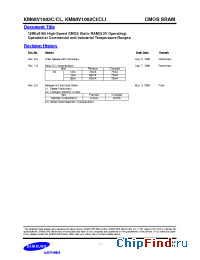 Datasheet KM68V1002CLI-15 manufacturer Samsung
