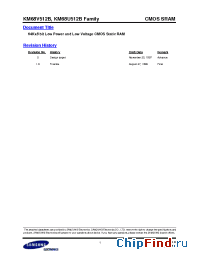 Datasheet KM68V512BLTI-10L manufacturer Samsung