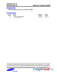 Datasheet KM736FV4011AH-36 manufacturer Samsung