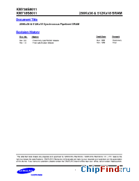 Datasheet KM736S8011H-5 manufacturer Samsung