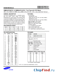 Datasheet KMM332F400CS manufacturer Samsung