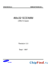 Datasheet KMM332F404BS manufacturer Samsung