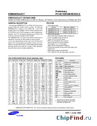 Datasheet KMM366S424CT-GH manufacturer Samsung