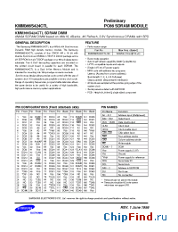Datasheet KMM366S424CTL manufacturer Samsung