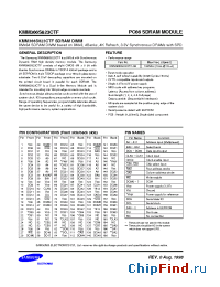Datasheet KMM366S823CTF manufacturer Samsung
