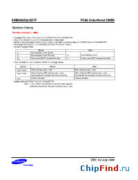 Datasheet KMM366S823DTF manufacturer Samsung