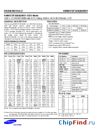 Datasheet KMM372F404BS manufacturer Samsung