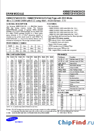Datasheet KMM372F410CS manufacturer Samsung