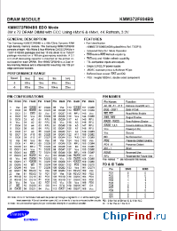 Datasheet KMM372F804BS производства Samsung