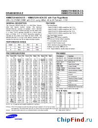 Datasheet KMM372V410CK производства Samsung