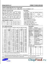 Datasheet KMM372V803BS manufacturer Samsung
