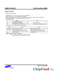 Datasheet KMM374S1623DTL-G0 manufacturer Samsung
