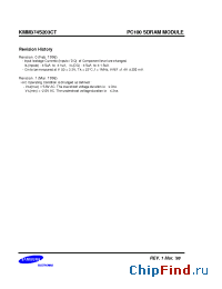 Datasheet KMM374S203CT-GL manufacturer Samsung