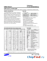 Datasheet KMM374S823CT manufacturer Samsung
