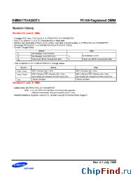 Datasheet KMM377S1620DT3 manufacturer Samsung