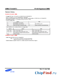 Datasheet KMM377S1620DT3-GL manufacturer Samsung