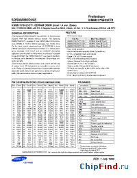 Datasheet KMM377S823CT1-GH manufacturer Samsung