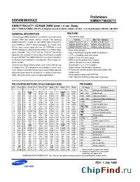 Datasheet KMM377S823CT1-GL производства Samsung