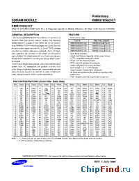 Datasheet KMM378S823CT-10 manufacturer Samsung