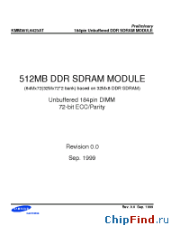 Datasheet KMM381L6423AT manufacturer Samsung