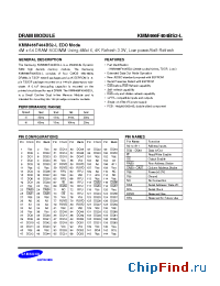 Datasheet KMM466F404BS2 manufacturer Samsung