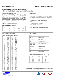 Datasheet KMM5324004BSWG manufacturer Samsung