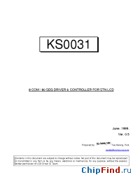 Datasheet KS0031 manufacturer Samsung