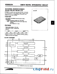 Datasheet KS0083 manufacturer Samsung