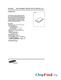 Datasheet KS0107B manufacturer Samsung