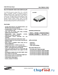 Datasheet KS0127B manufacturer Samsung