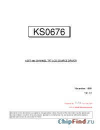 Datasheet KS0676 manufacturer Samsung