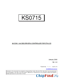 Datasheet KS0715 manufacturer Samsung