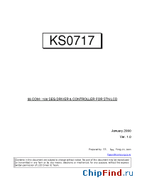 Datasheet KS0717 manufacturer Samsung