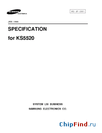 Datasheet KS5520-01 manufacturer Samsung
