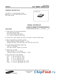 Datasheet KS7213 manufacturer Samsung