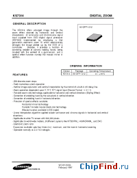 Datasheet KS7314 производства Samsung