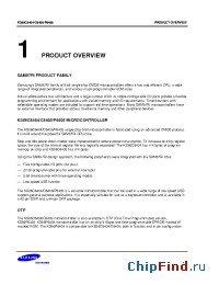 Datasheet KS86C6408 manufacturer Samsung