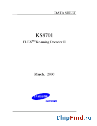 Datasheet KS8701 manufacturer Samsung