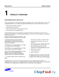 Datasheet KS88C2148T производства Samsung