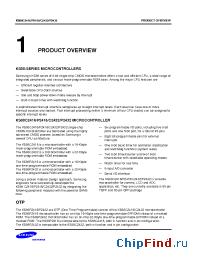 Datasheet KS88C4400 manufacturer Samsung