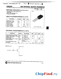 Datasheet KSR2009 manufacturer Samsung