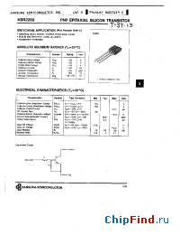Datasheet KSR2203 manufacturer Samsung