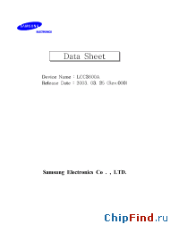 Datasheet LCC3600A manufacturer Samsung